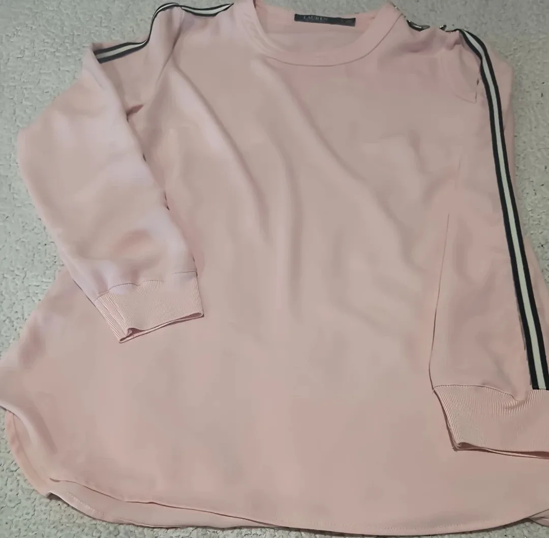 Lauren Pink Long Sleeve Blouse - Size M image indicator(7)