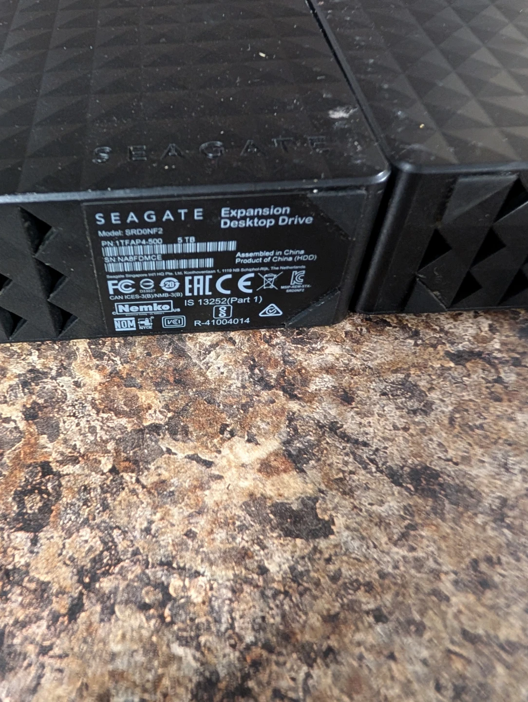 Seagate Expansion Desktop Drive 5TB, 2 of them - photo 2