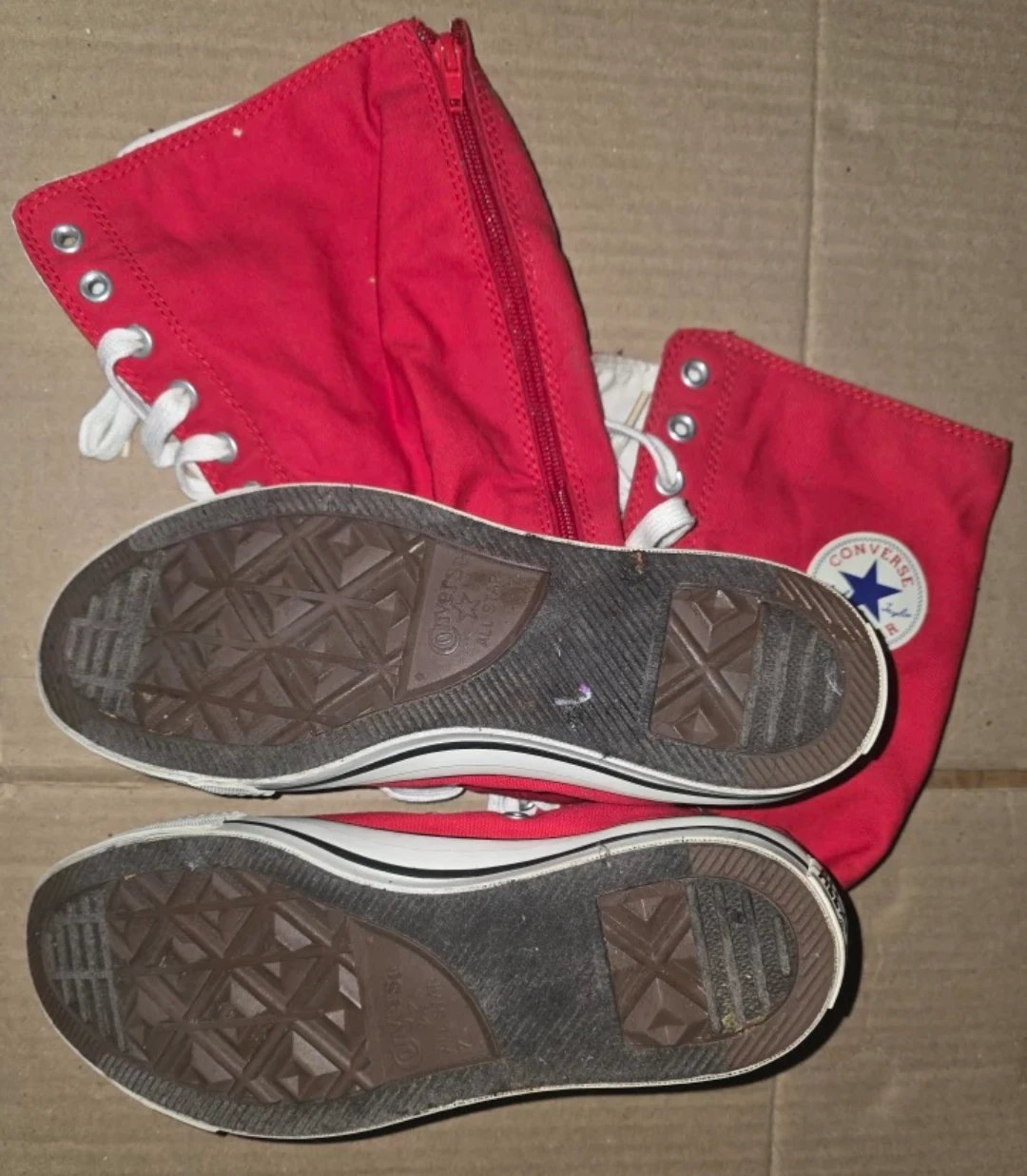 Converse All Star Knee High Red Boots - photo 3
