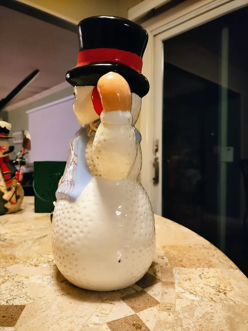 Vtg Christmas Frosty Snowman Figurine 12.5" image indicator(3)