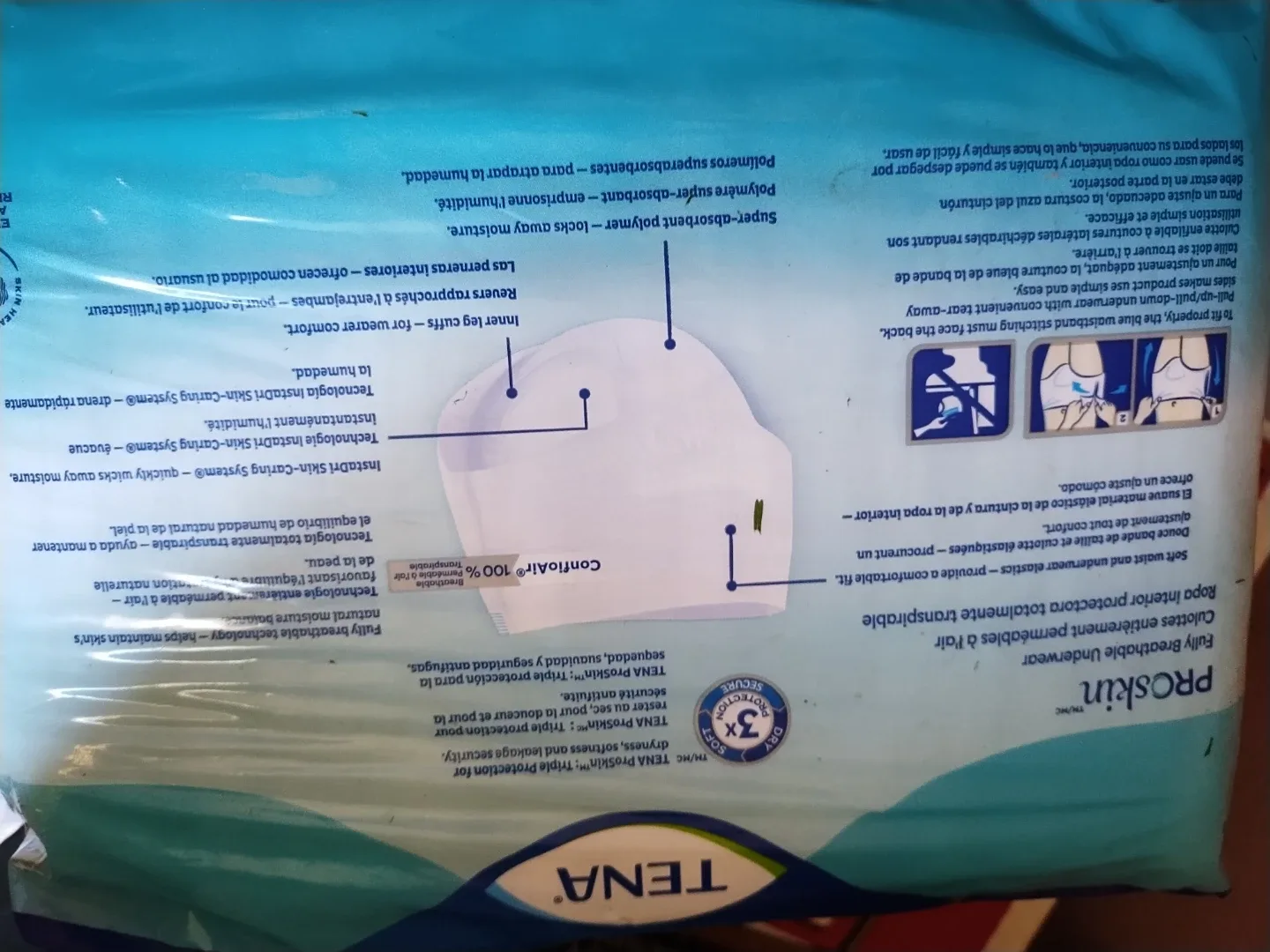 �🥕TENA ProSkin Plus Underwear - Size M image indicator(3)