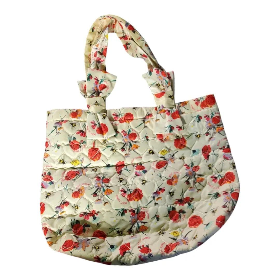 Betsey Johnson Floral Quilted Tote Bag
