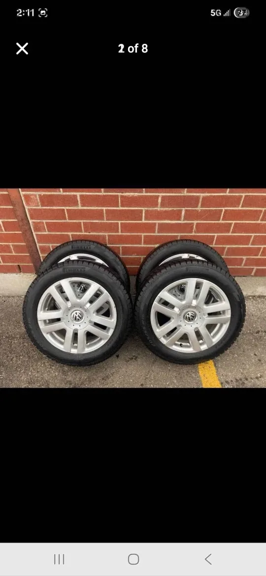 Pirelli Winter Tires 205/55 R16 on VW Rims