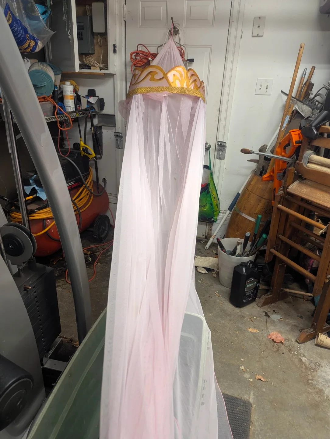 Princess Crown Bed Canopy - Pink