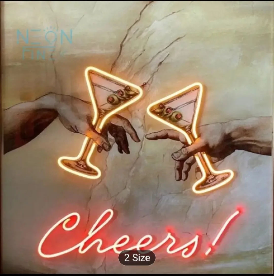 Neon Fine Cheers Neon Sign thumbnail