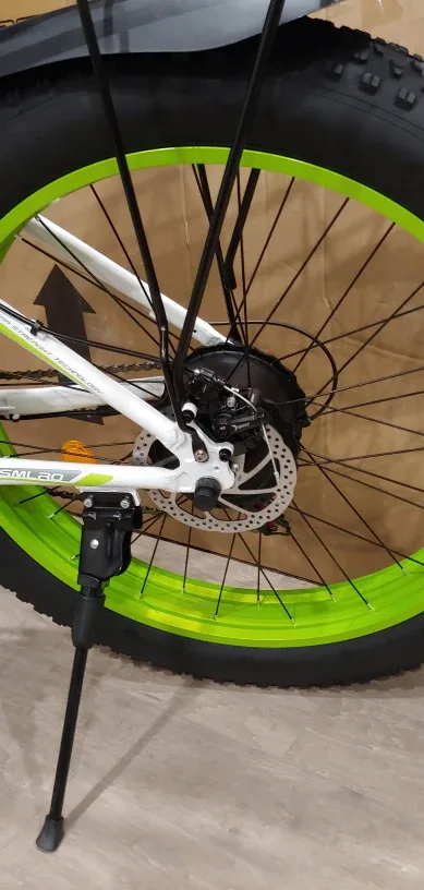 New! SMLRO XDC600 Fat Tire Ebike - White & Green image indicator(2)