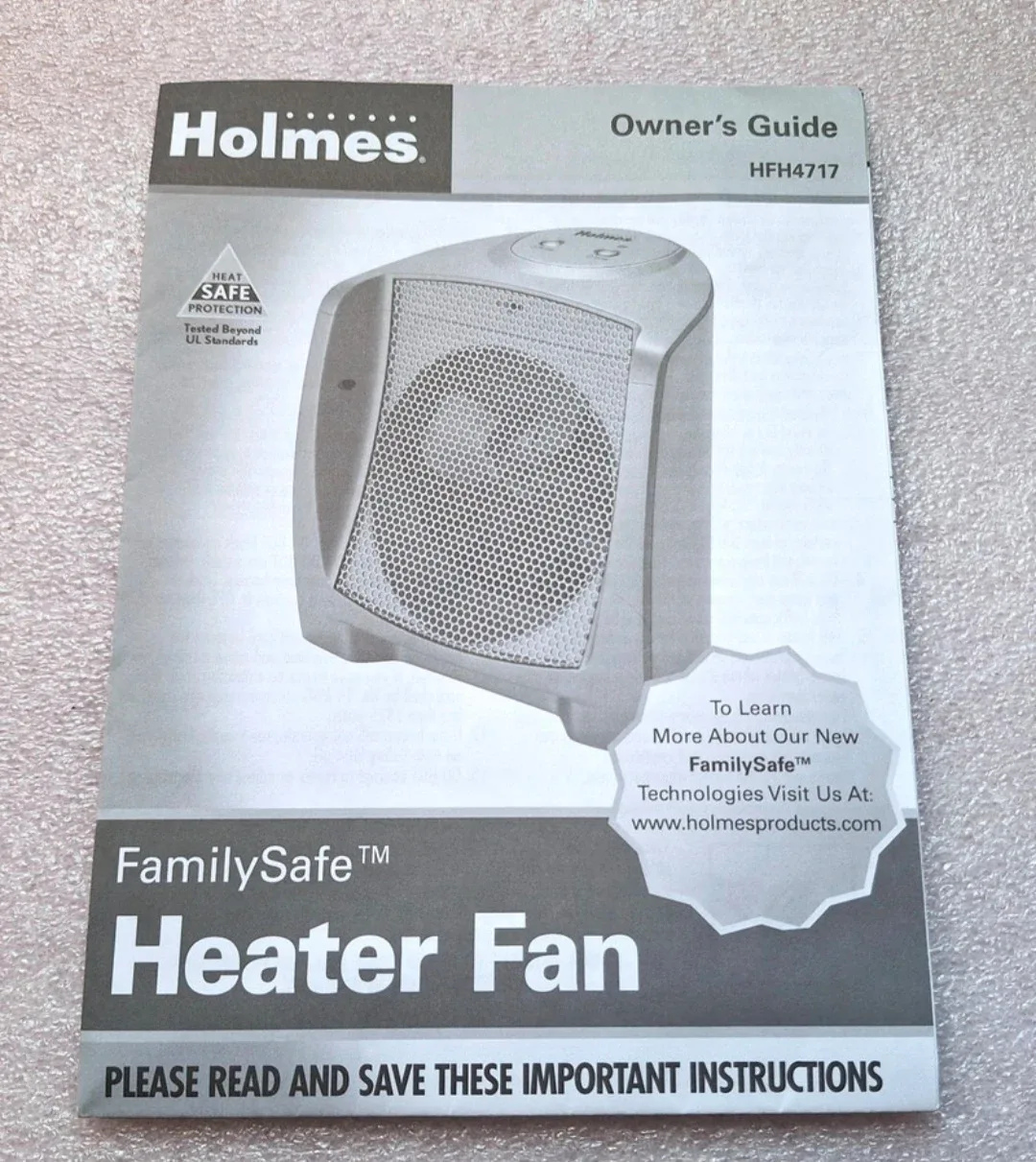 Holmes FamilySafe Heater Fan HFH4717 image indicator(3)