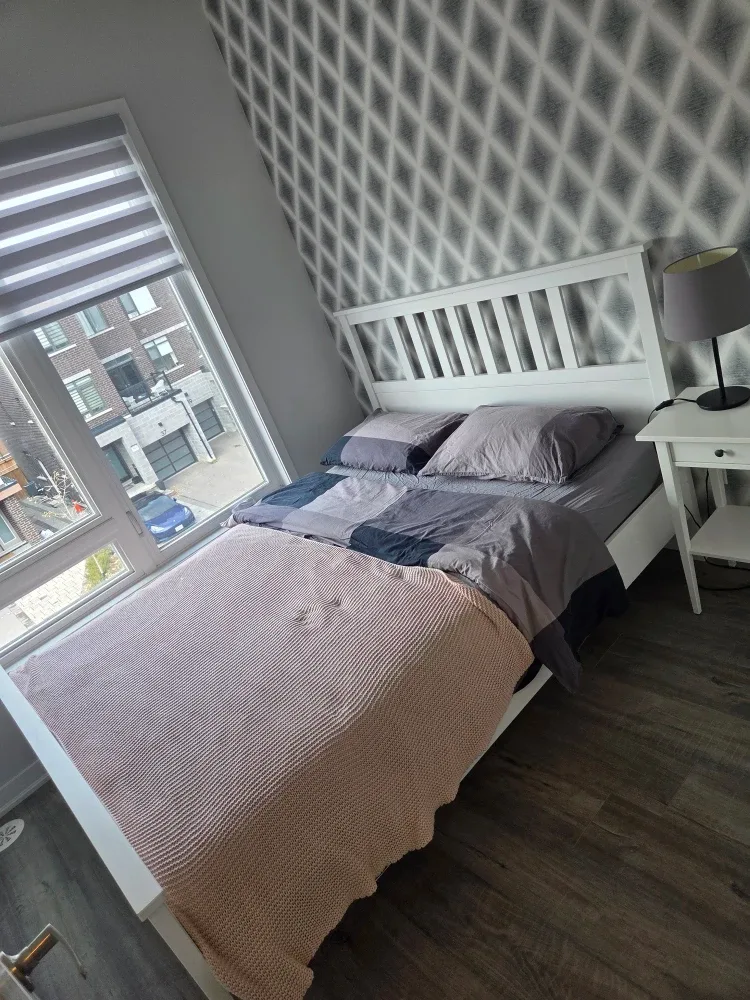 Queen size Bed frame with mattress