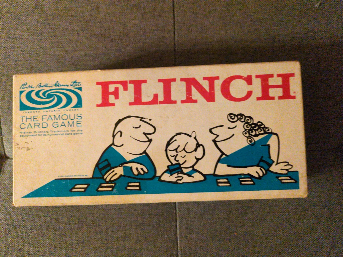 Vintage Parker Brothers Flinch Card Game  - 1963