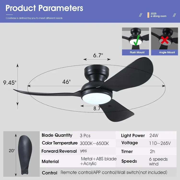 Modern Ceiling Fans with Lights BNIB image indicator(8)