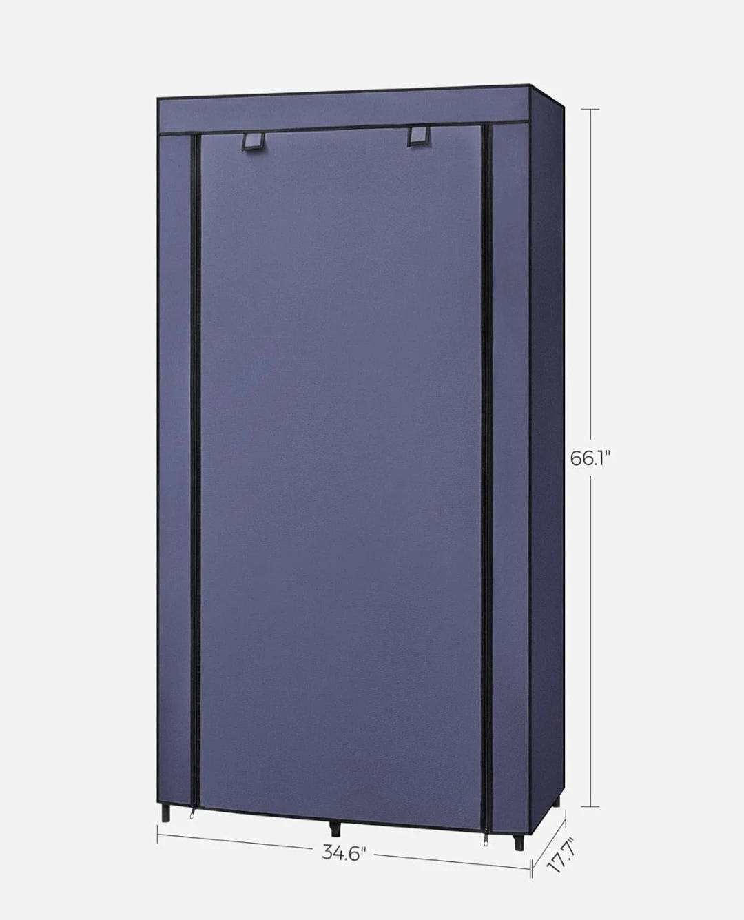 SONGMICS Portable Wardrobe Closet - Navy Blue - photo 5