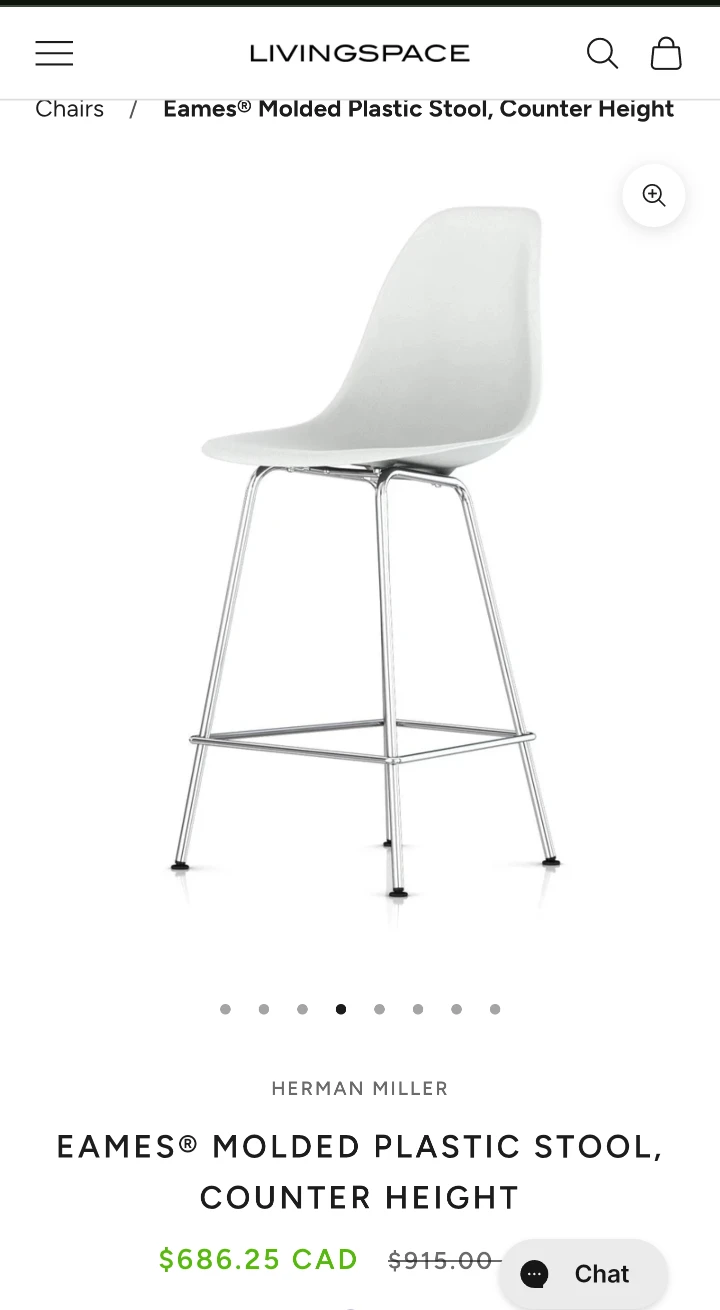 Herman Miller Eames Molded Plastic Stool, Counter Height - photo 2