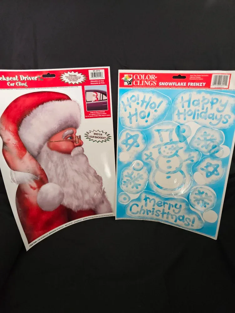 Free Christmas Window Clings