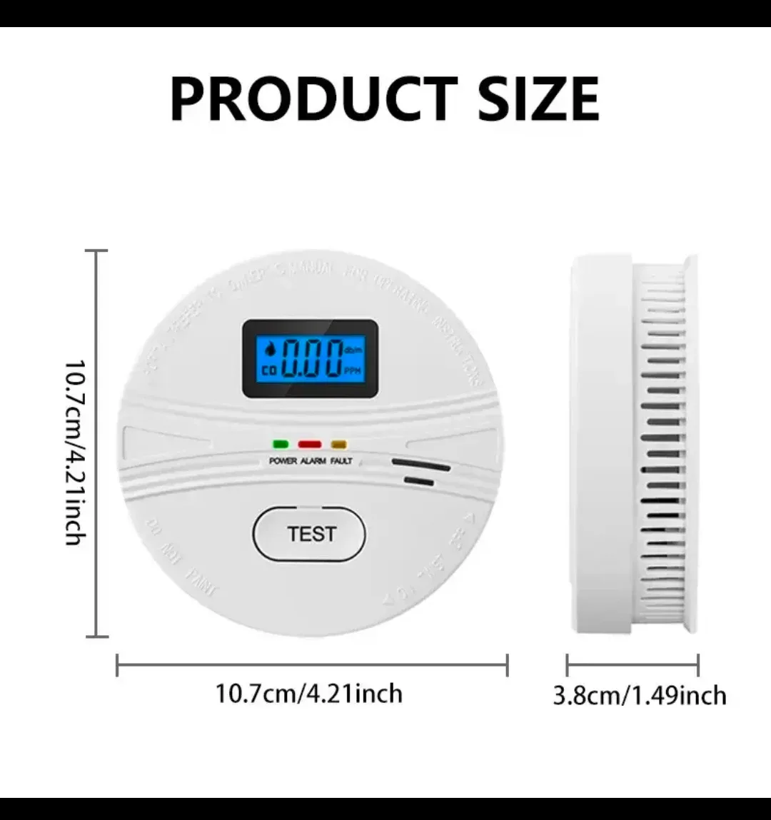 NEW, Smoke & Carbon Monoxide Detector Alarm LCD Display, 2025 image indicator(8)