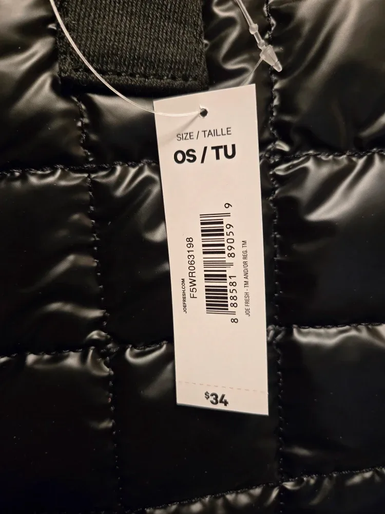 Joe Fresh Black Quilted Tote Bag image indicator(5)