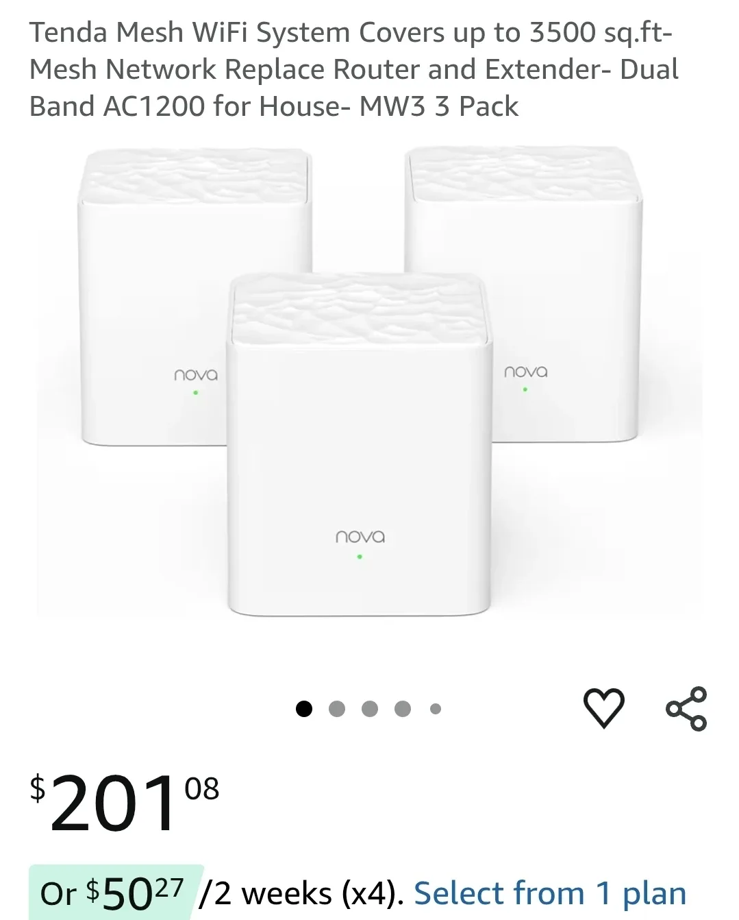 Tenda AC1200 Whole Home Mesh WiFi System - 3 Pack image indicator(3)