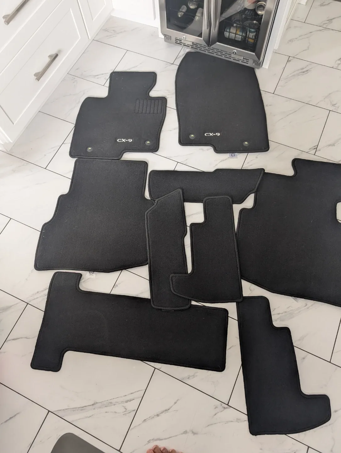 Mazda CX-9 Black Floor Mats image indicator(3)