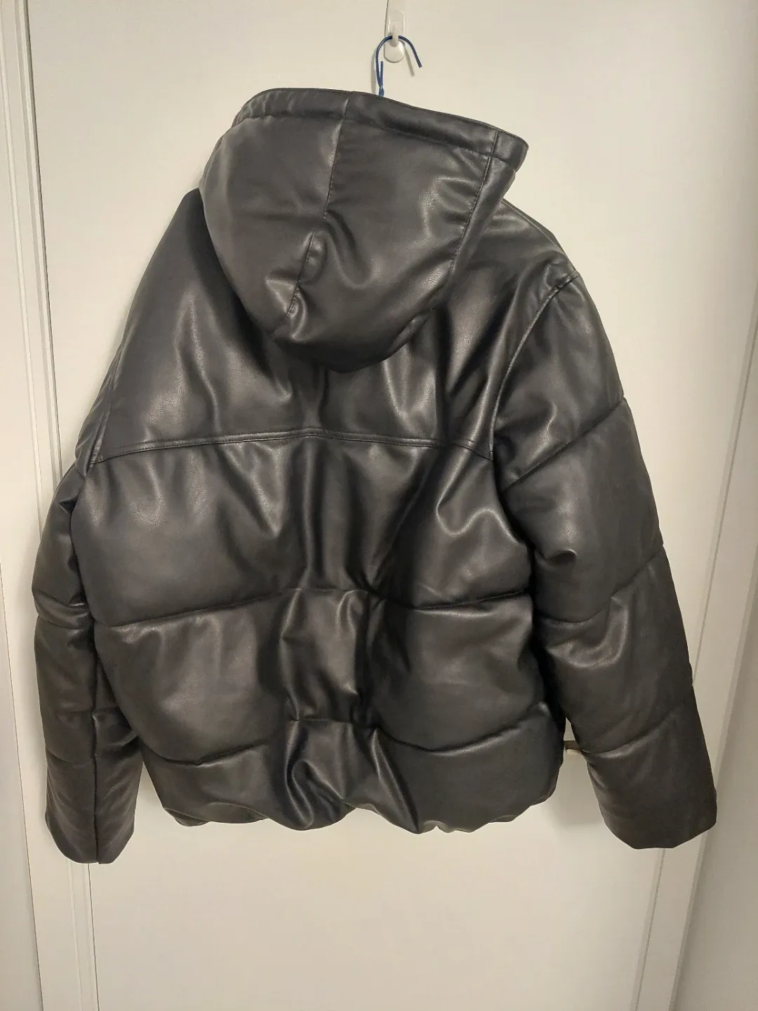 Zara Men's Faux Leather Puffer Jacket image indicator(2)