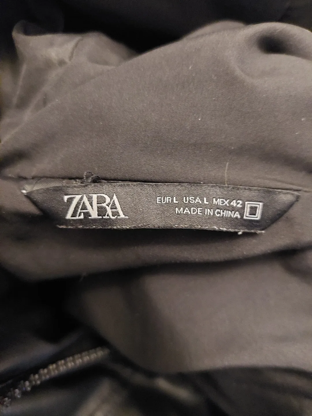 Zara Men's Faux Leather Puffer Jacket image indicator(3)