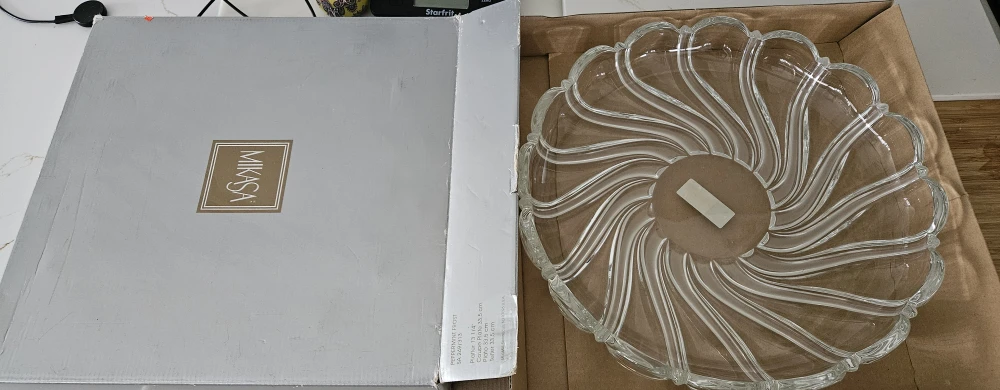 Mikasa Peppermint Frost Serving Plate - New in Box
