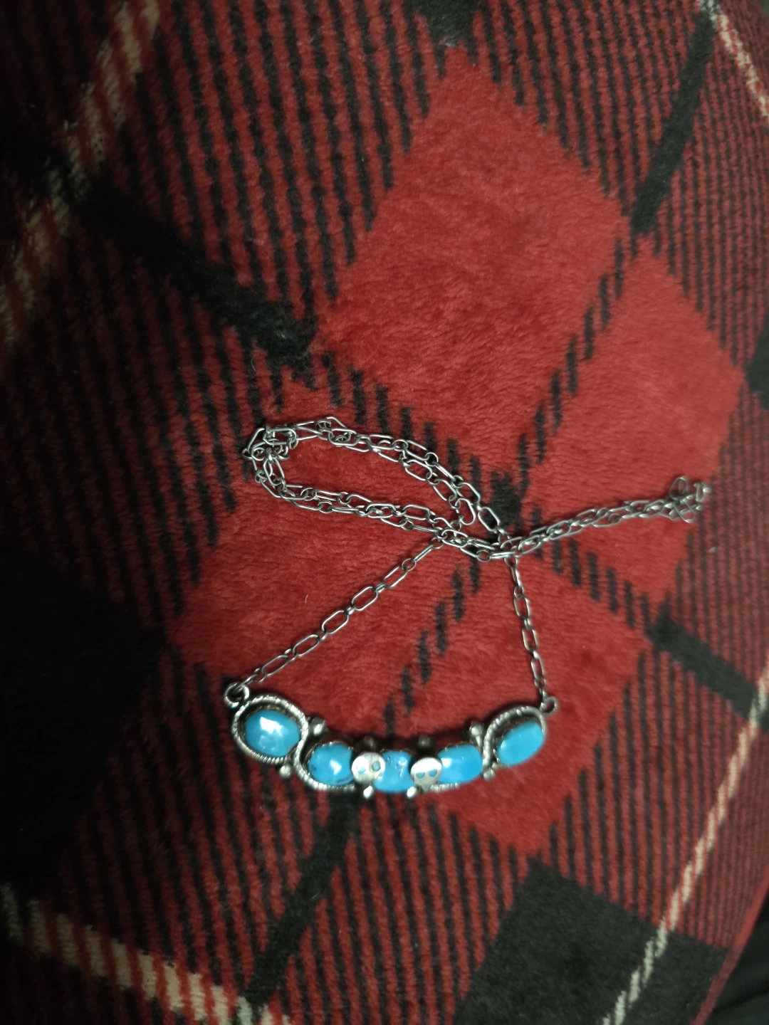 ZUNI Native Turquoise Sterling Effie Stamped - photo 3