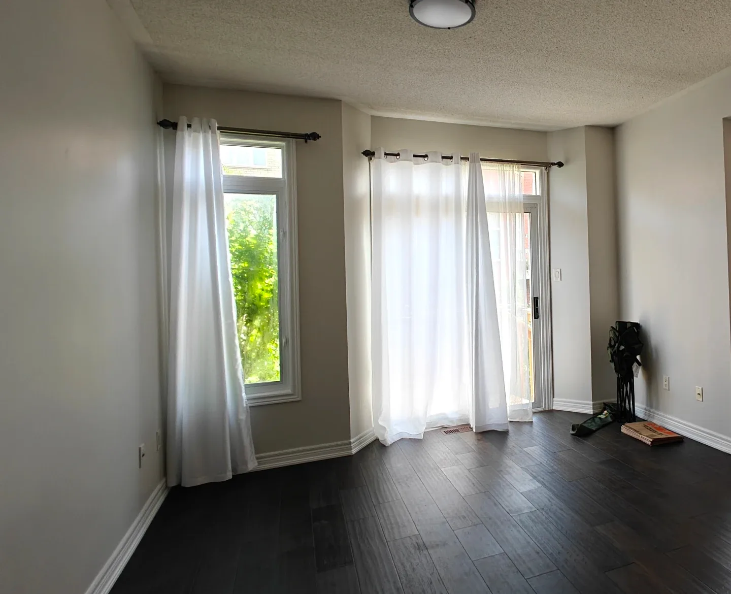 4 panels of White Sheer Curtains