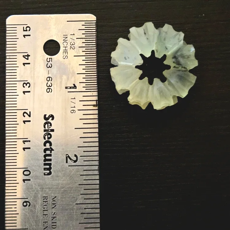 BC Jade Indigenous Handcarved Snowflake Pendant image indicator(7)