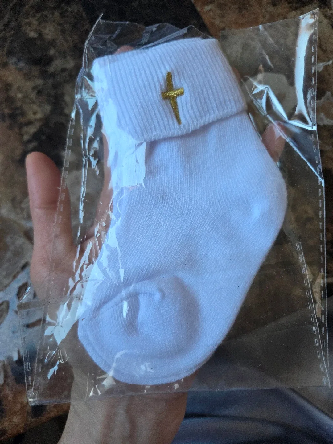 Brand New Extra Long Back Mouth Baptism Socks image indicator(2)