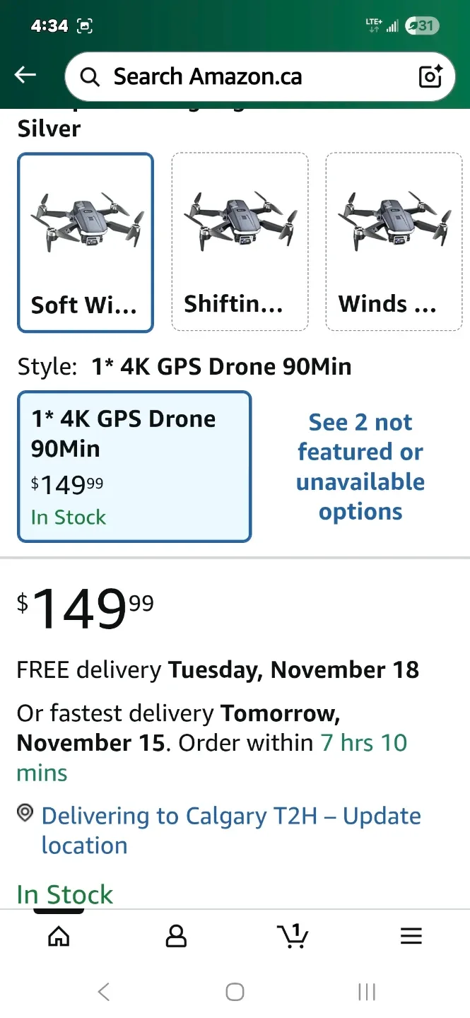 NAFYRE N11 PRO GPS Drone - Like New! image indicator(2)