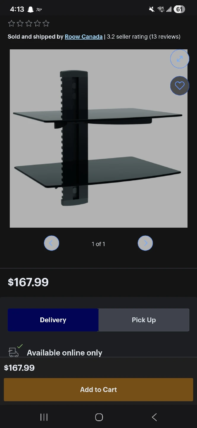 Orbital AV Accessory Shelving - 2 Shelves Glass - photo 4