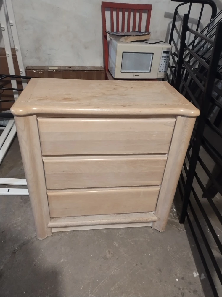 Wooden 3-Drawer Dresser