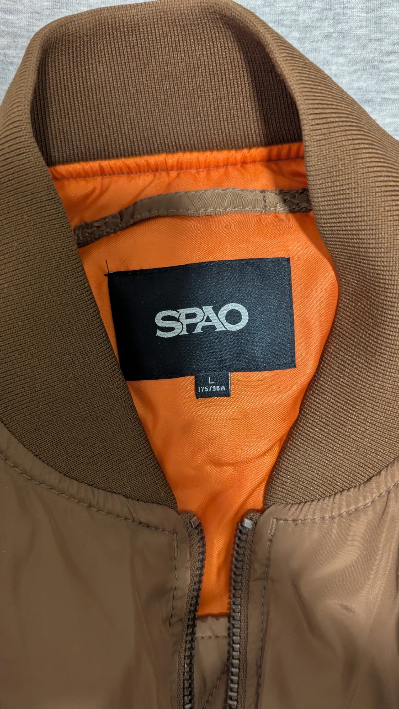 SPAO Brown Bomber Jacket - Size L - photo 2