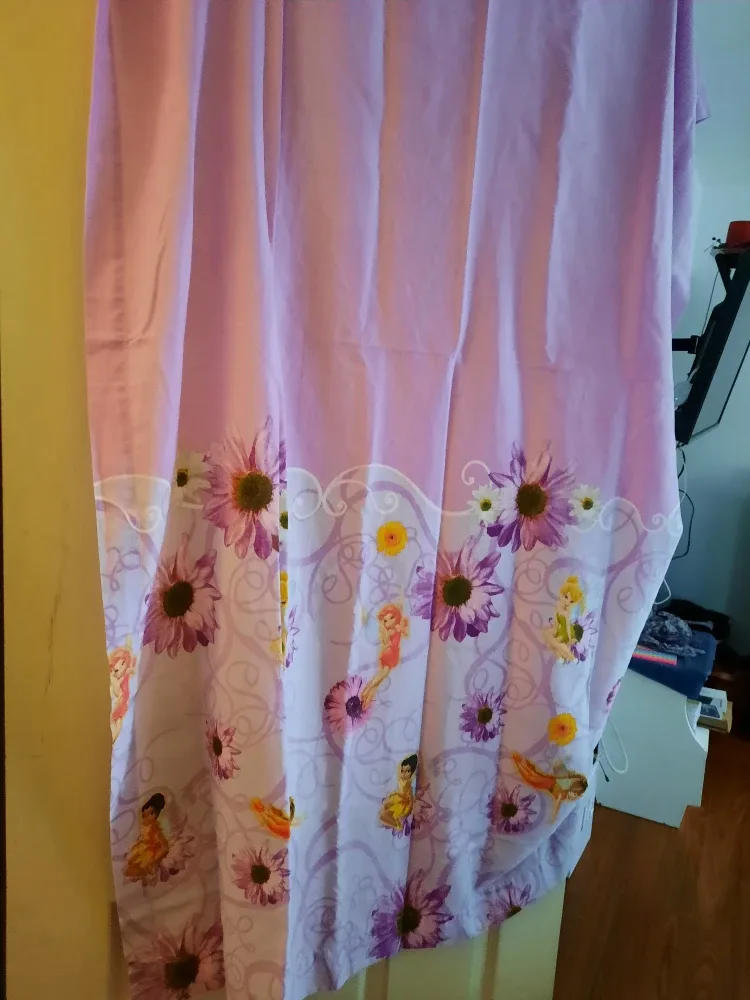 Tinkerbelle Curtains, 2 Panels & Fitted Sheet& Poster Picture image indicator(2)