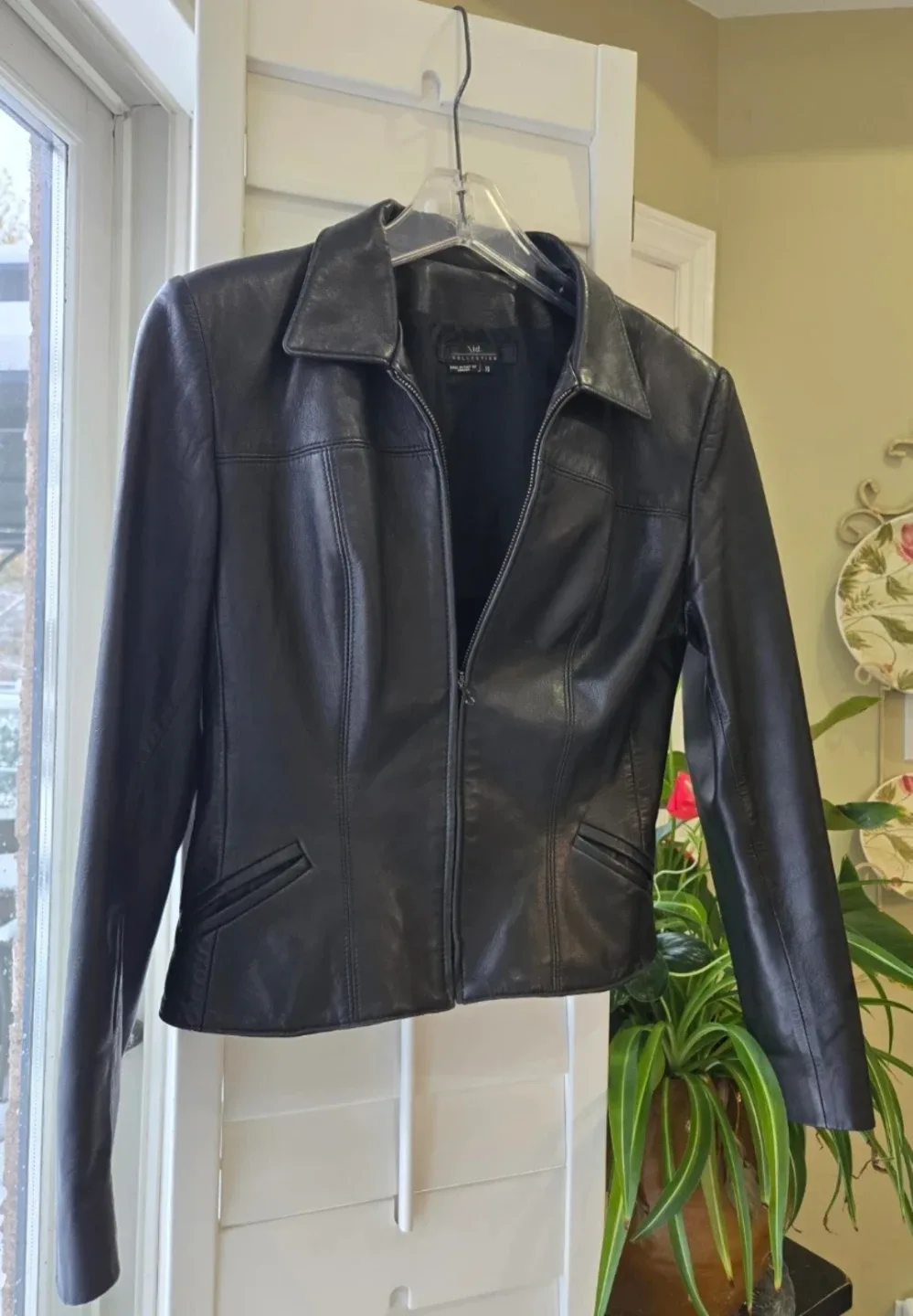 Black Leather Jacket - Size 10 image indicator(2)
