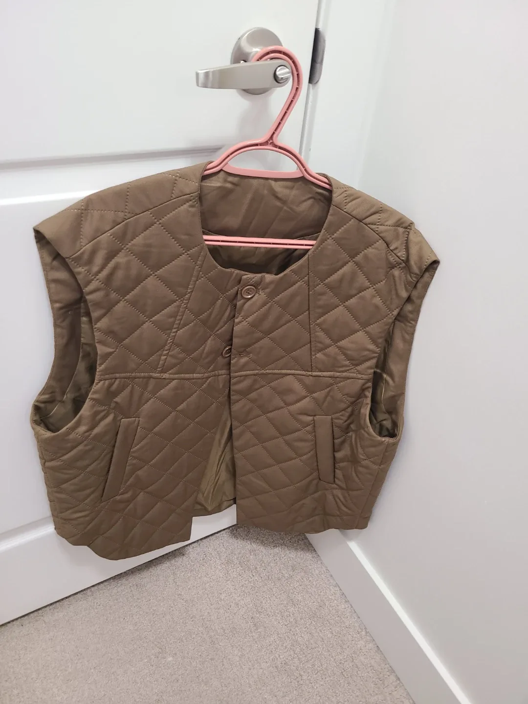Quilted Brown Vest