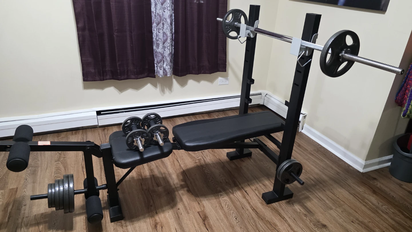 Weight Bench Press with Weights 100 Pounds - photo 5