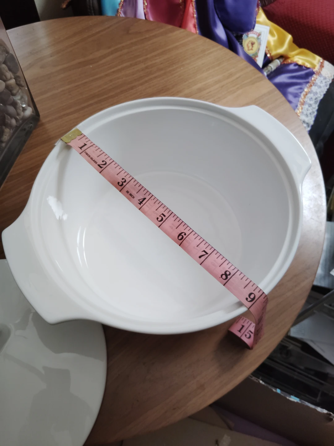 White Ceramic Casserole Dish with Lid - photo 3