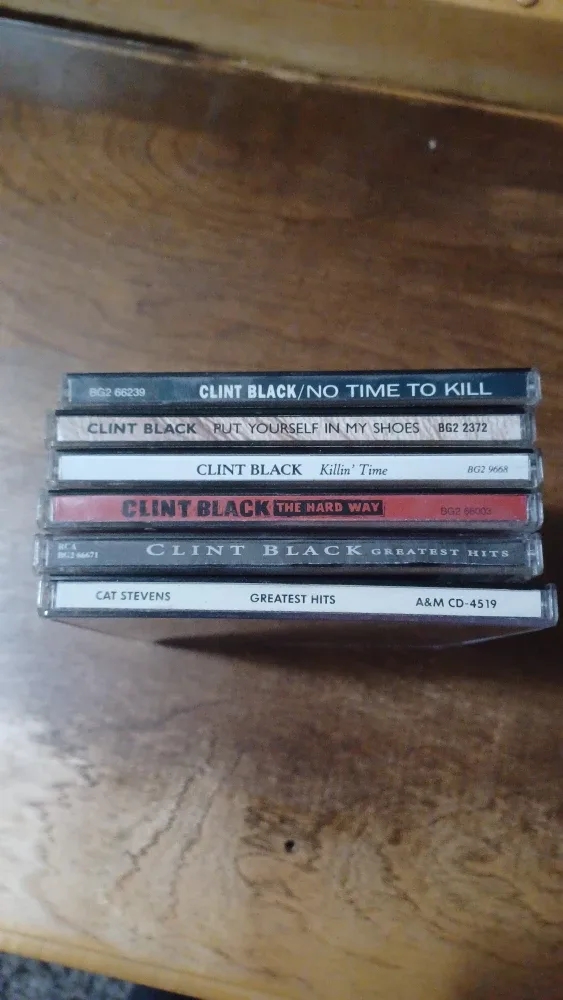 Clint Black & Cat Stevens Greatest Hits CDs
