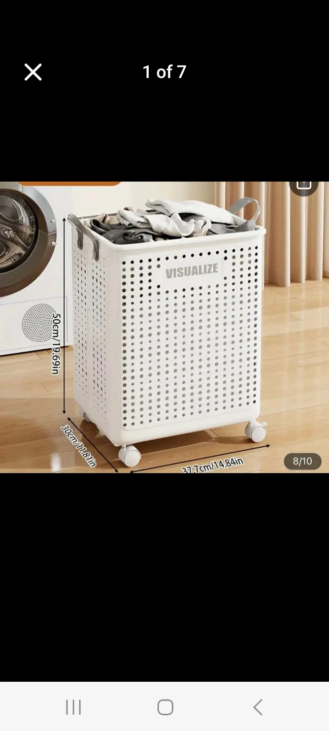 Visualize Rolling Laundry Basket