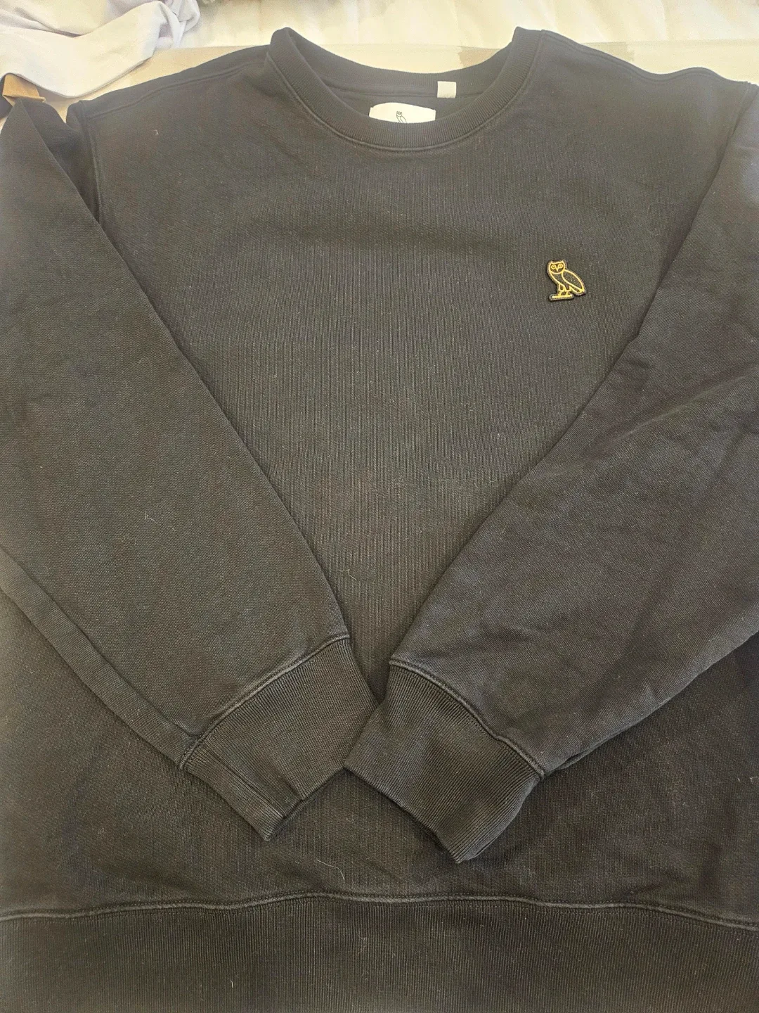 OVO Essentials Black Crewneck Sweatshirt