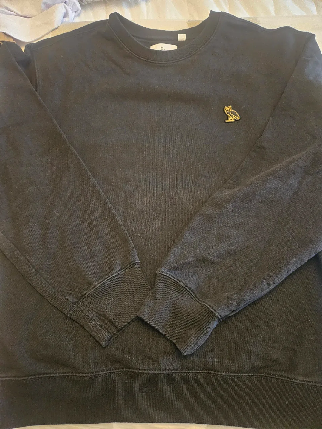 OVO Essentials Black Crewneck Sweatshirt image indicator(2)