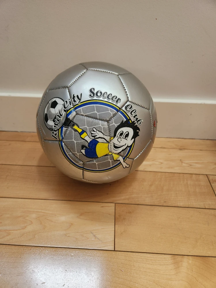 Royal City Soccer Club Silver Soccer Ball