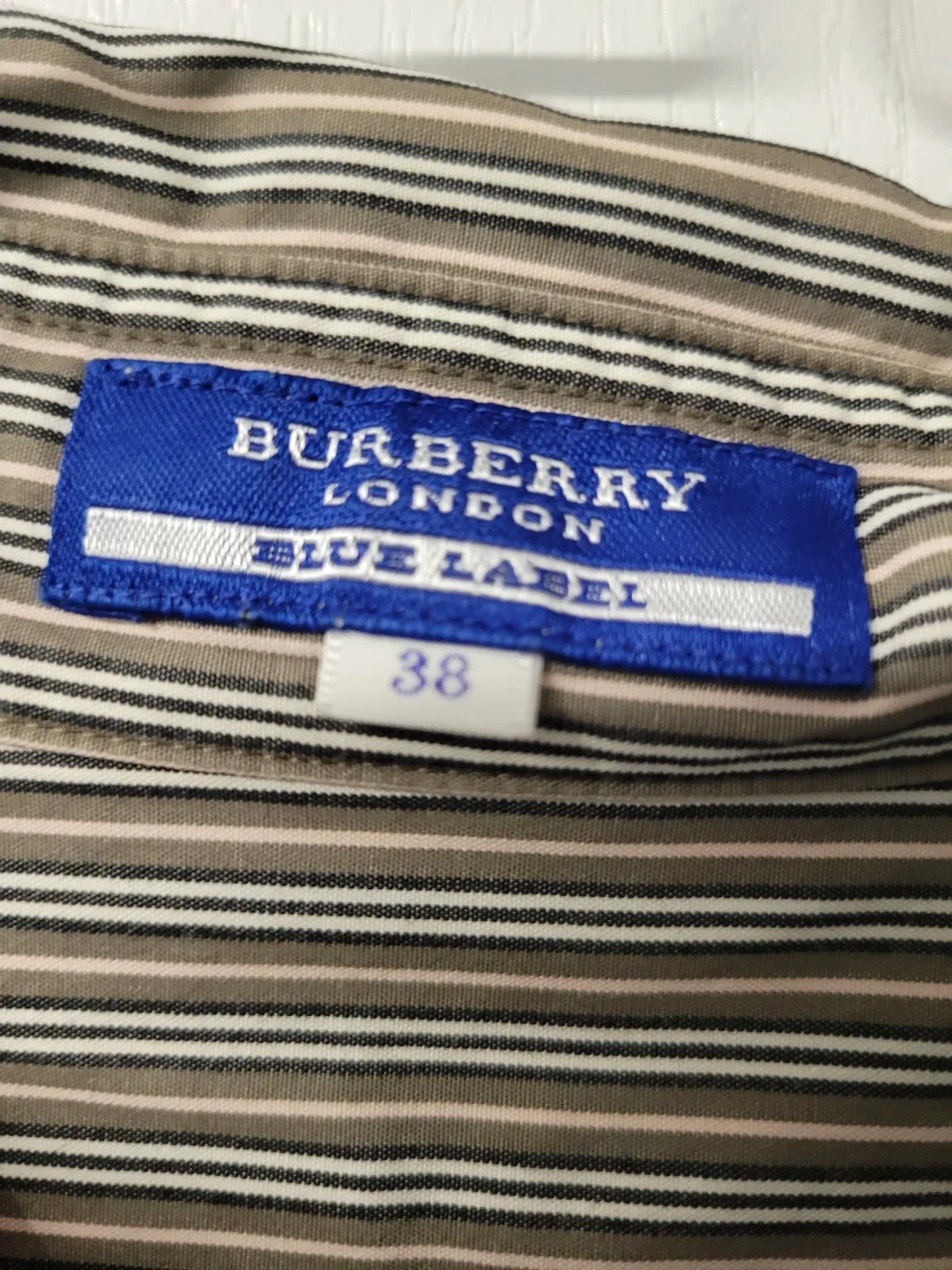 Burberry Blue Label Striped Button-Up Shirt - Size 38 image indicator(5)