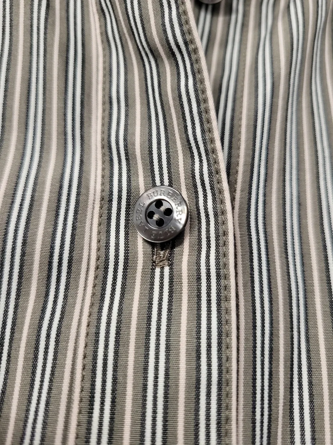 Burberry Blue Label Striped Button-Up Shirt - Size 38 image indicator(6)