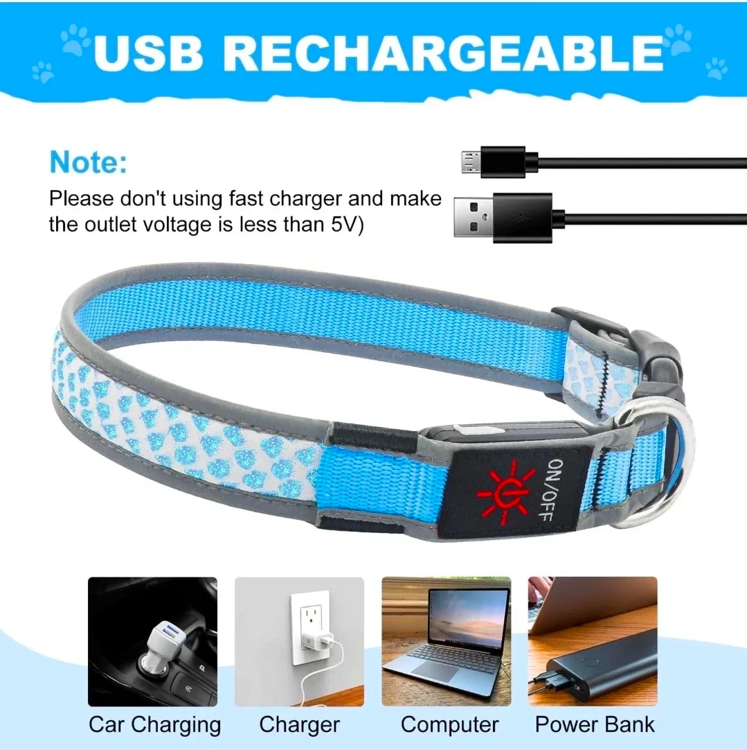 BiPaxti LED Dog Collar - Large Dogs - New image indicator(3)