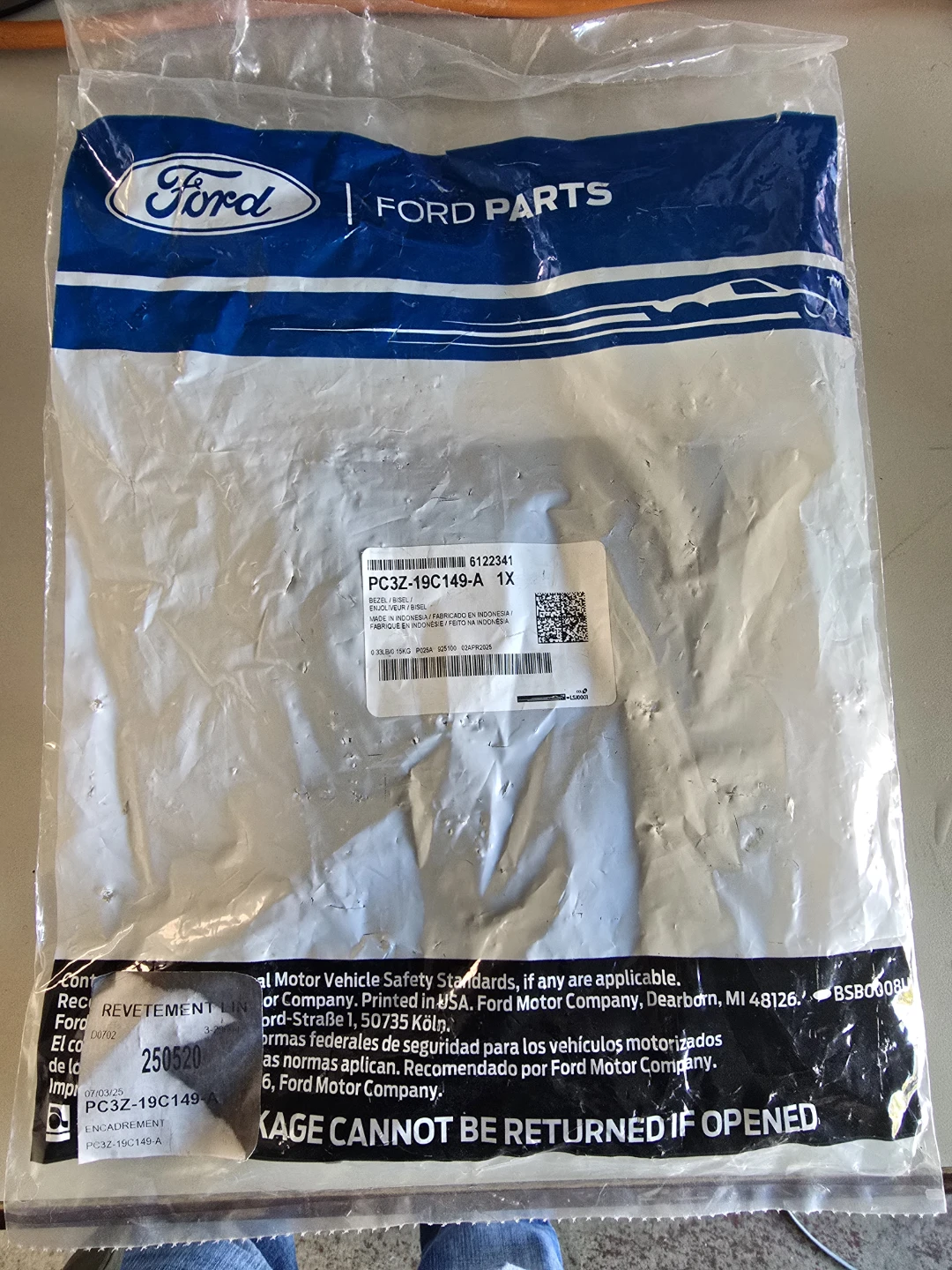 Ford PC3Z-19C149-A Cabin Air Filter - New