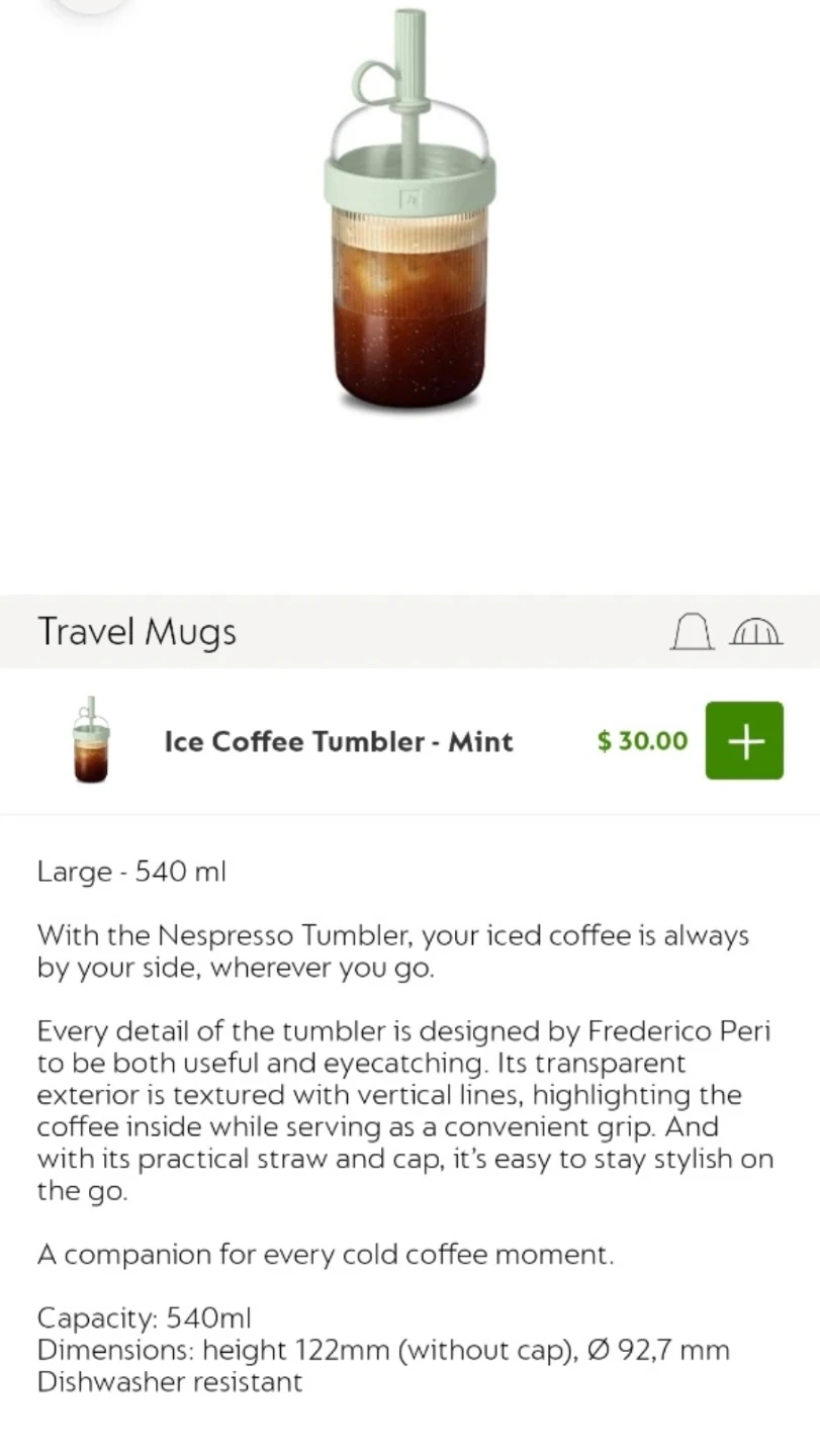 Brand new in box - Nespresso Ice Coffee Tumbler - photo 2
