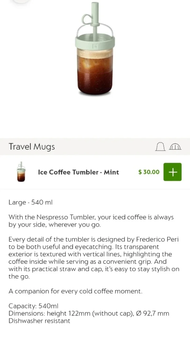 Brand new in box - Nespresso Ice Coffee Tumbler image indicator(2)