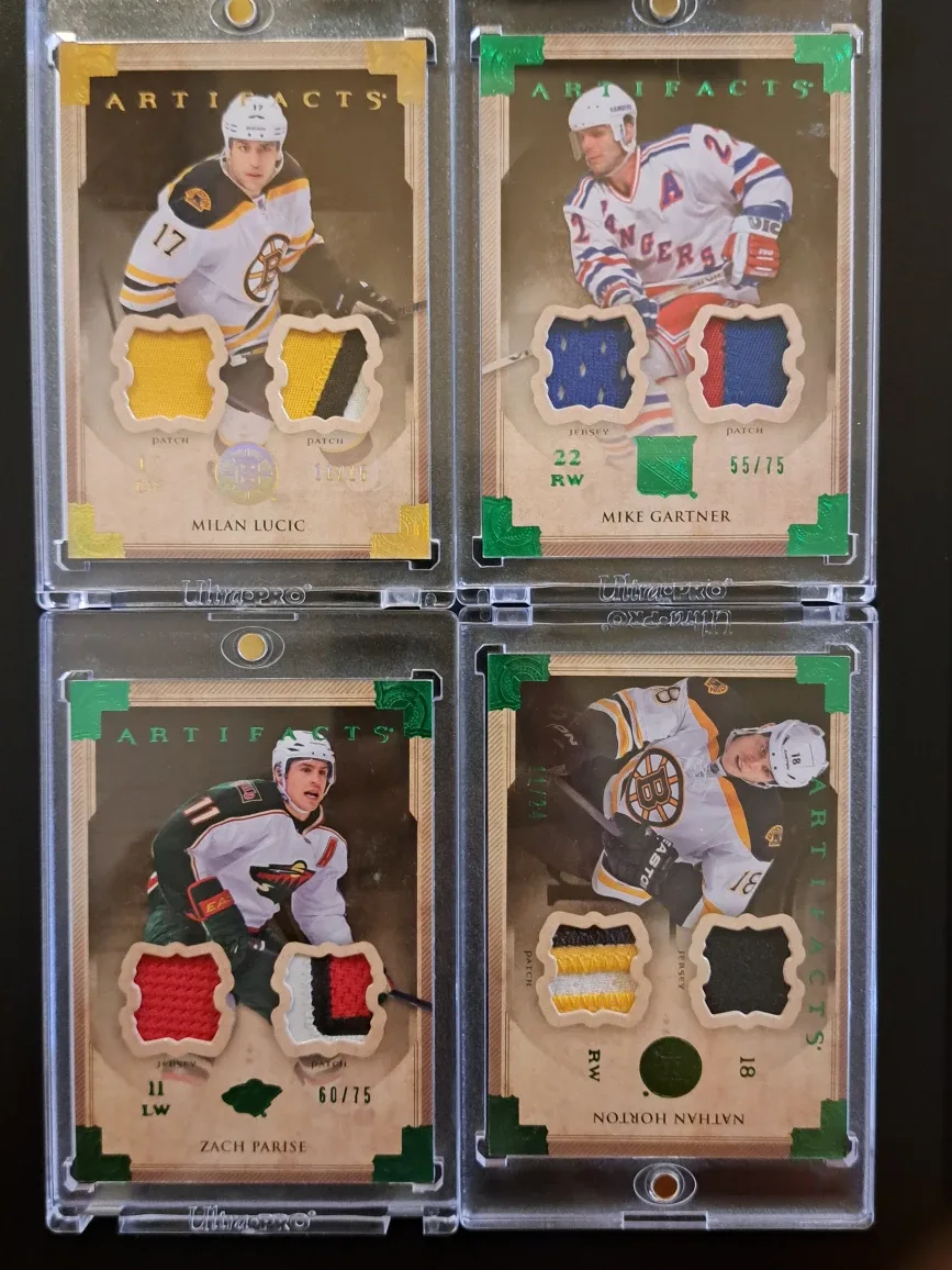 13/14/Upper Deck artifacts/Lucic/Parise/gartner/horton/cards lot