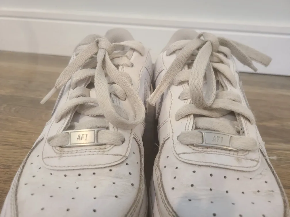 Nike Air Force 1 White Sneakers - Size 5 US image indicator(4)